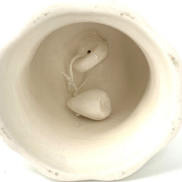 Vintage Liffey Artefacts Ireland Shamrock Pattern Ceramic Bell - Picture 3 of 8